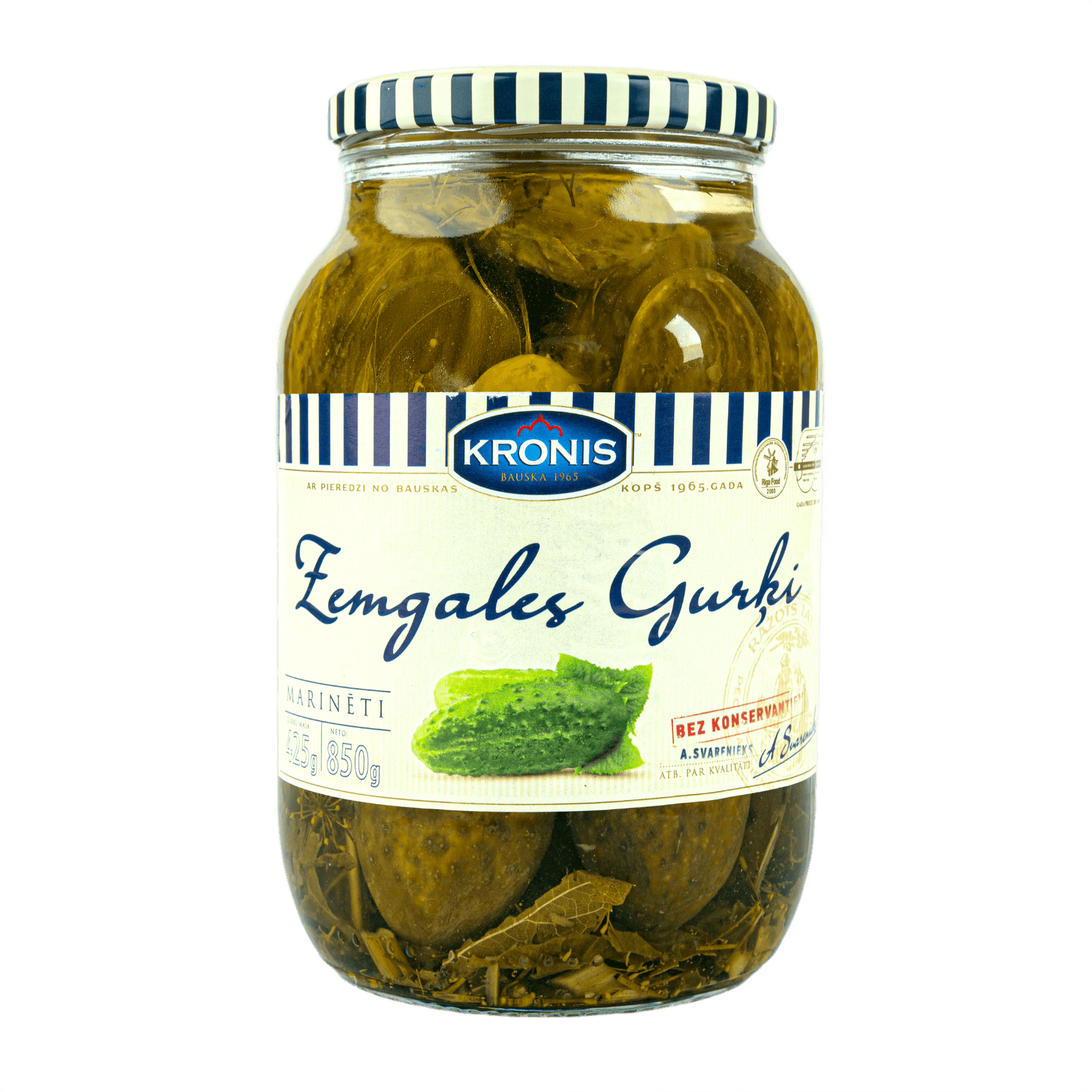 Kronis marinēti Zemgales gurķi