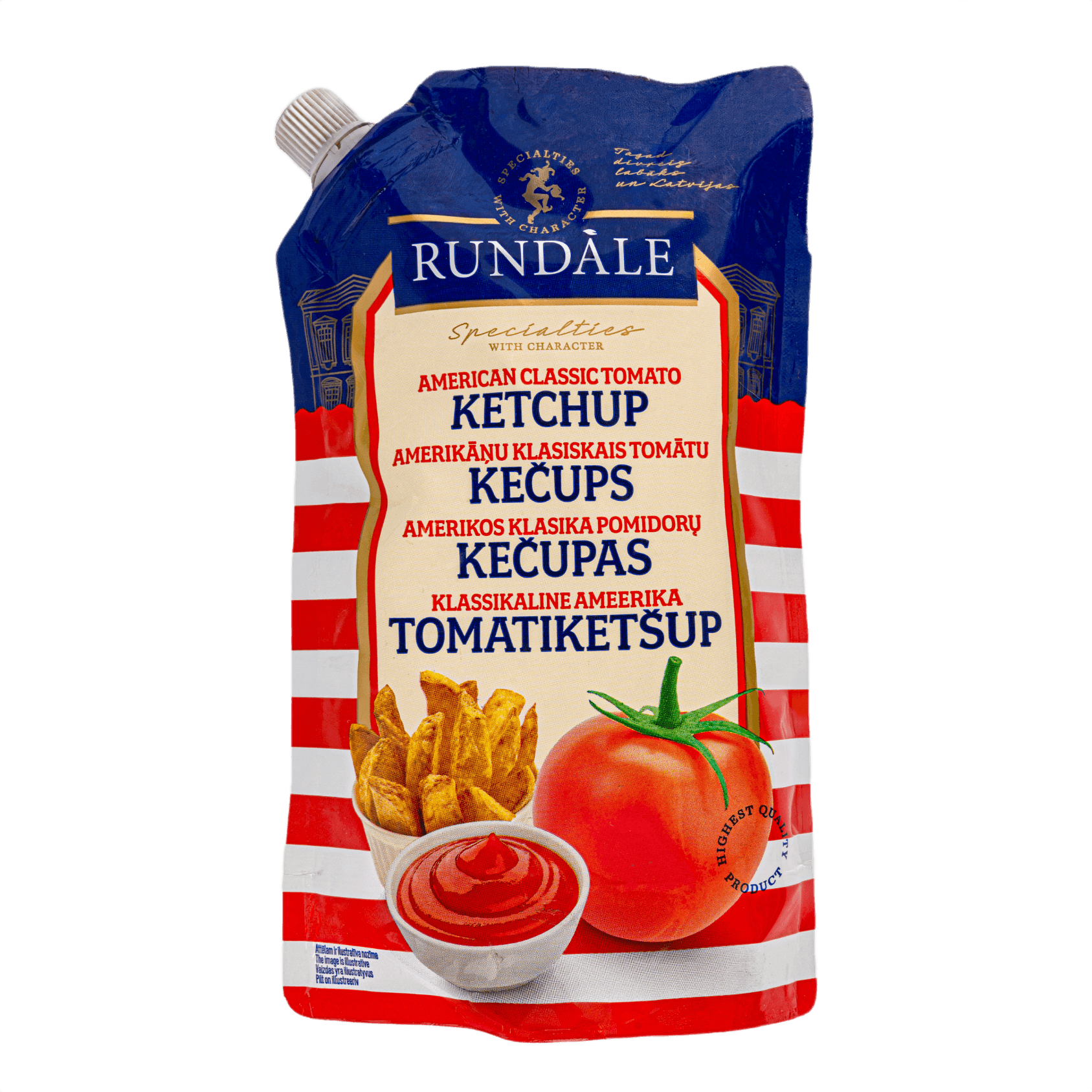 Rundāle amerikāņu klasiskais tomātu kečups